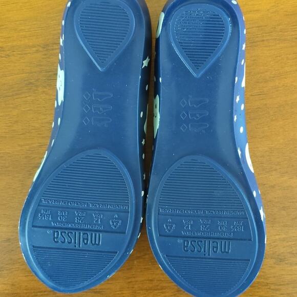 Mini Melissa Mel Ultra girl Sweet Dreams Navy flat kids size 12 NEW - Picture 8 of 8